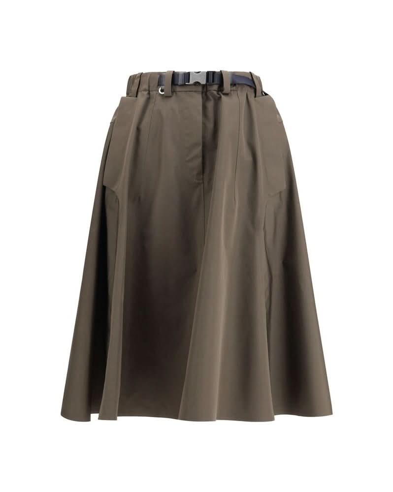 Prada Polyester Recycled Midi Skirt