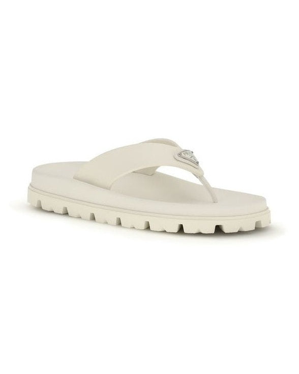 Prada White Rubber Flip Flop Sandals Glam Steals