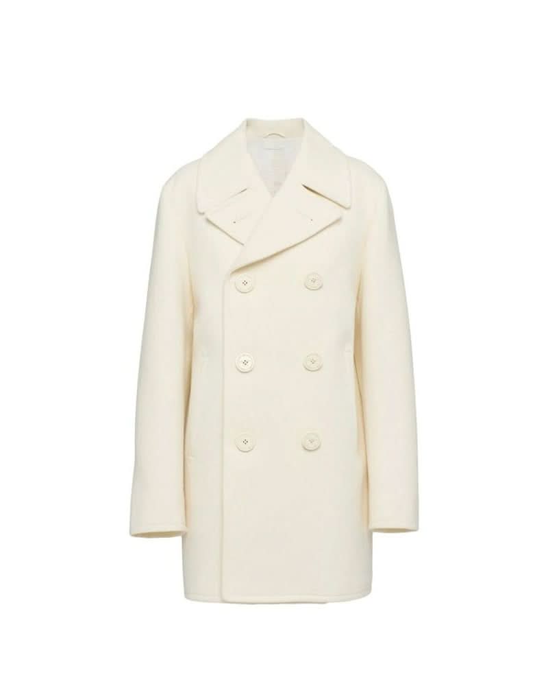 Prada White Wool Coat Glam Steals