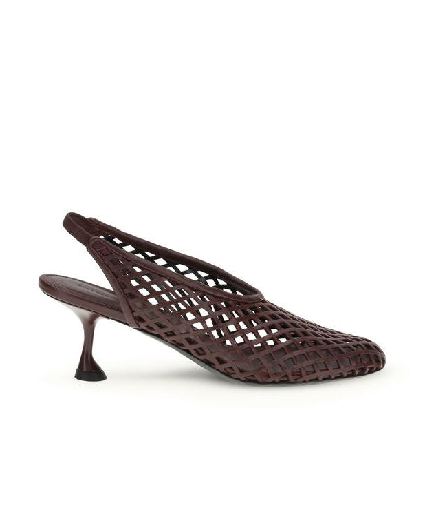 Proenza Schouler Leather Bordeaux Calf Bos Taurus Mid Heel Pumps Glam Steals