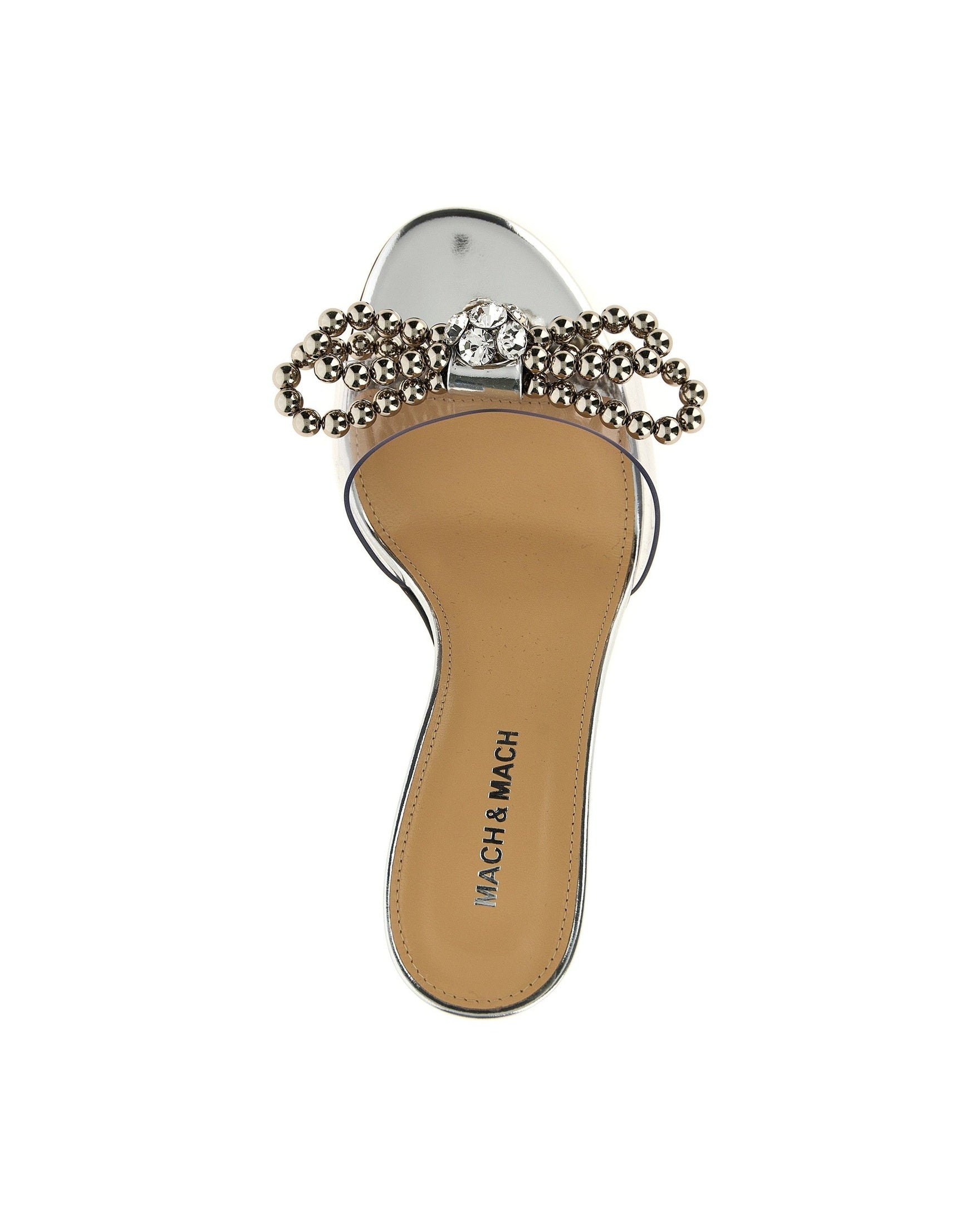Mach & Mach Stud Bow Sandals Glam Steals