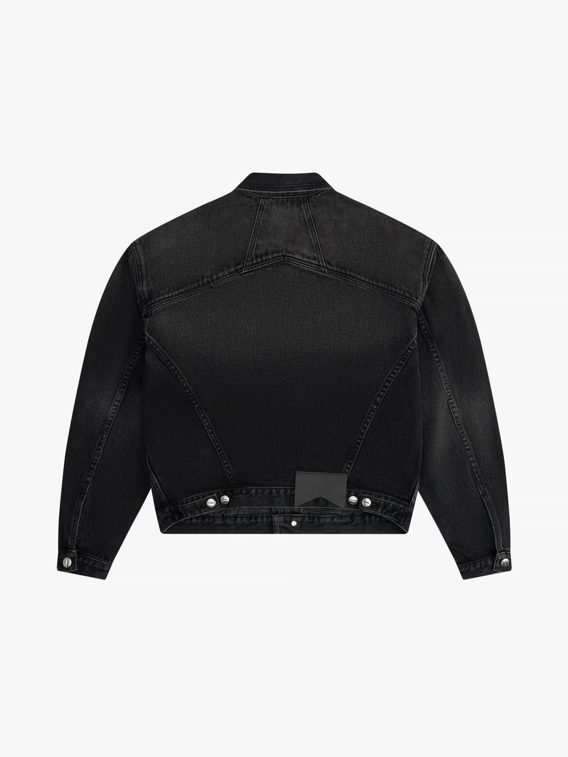 Rhude Black Cotton Denim Jacket Glam Steals
