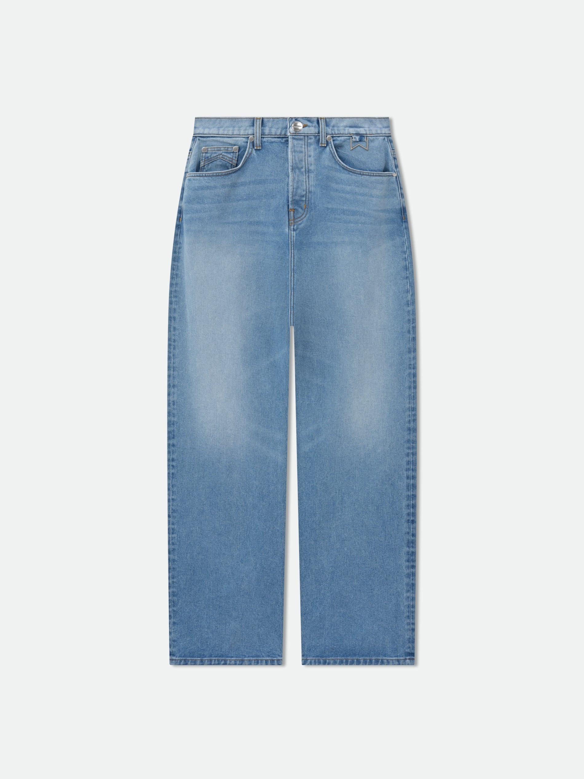 Rhude Blue Cotton Jeans Denim Glam Steals