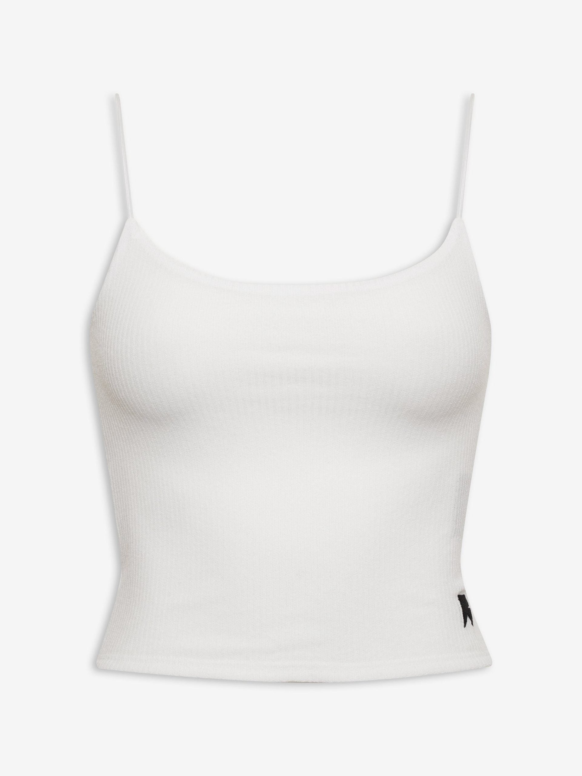 Rhude White Cotton Tank Top Glam Steals