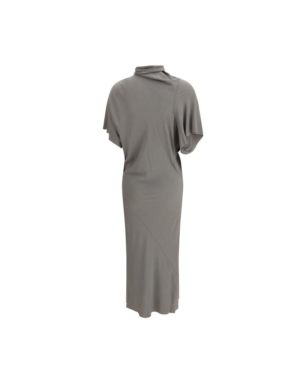 Rick Owens Gray Acetate Casual Dress