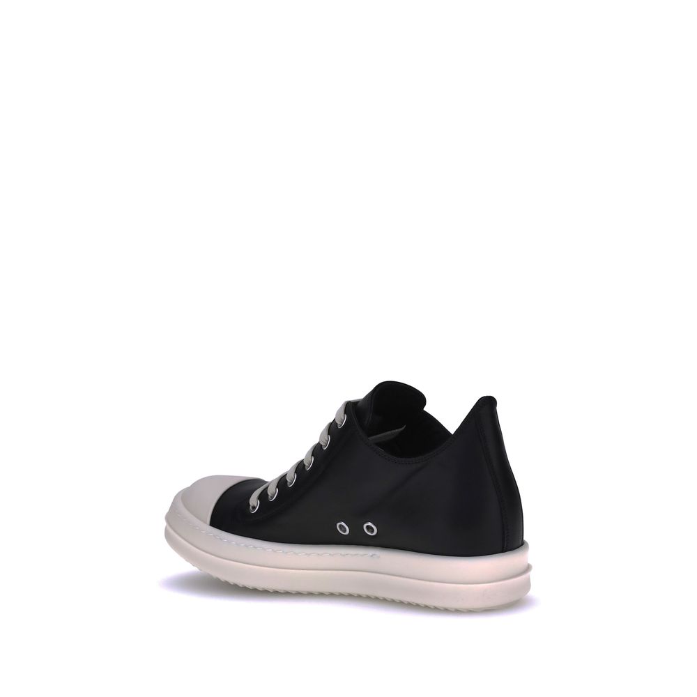 Rick Owens Leather Sneakers Glam Steals