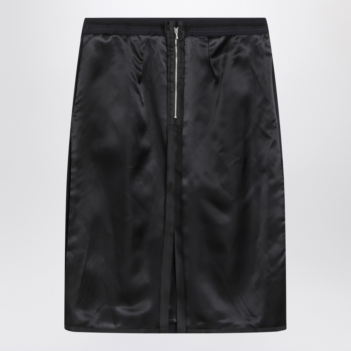 Maison Margiela Blue skirt with satin side panels Glam Steals