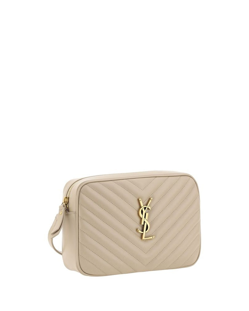 Saint Laurent Beige Calf Leather Bos Taurus Shoulder Bag