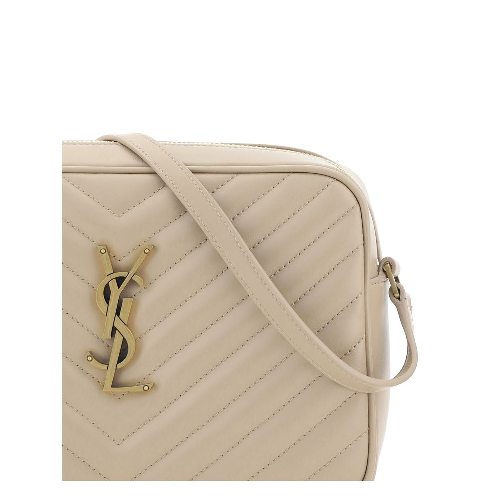 Saint Laurent Beige Calf Leather Bos Taurus Shoulder Bag Glam Steals
