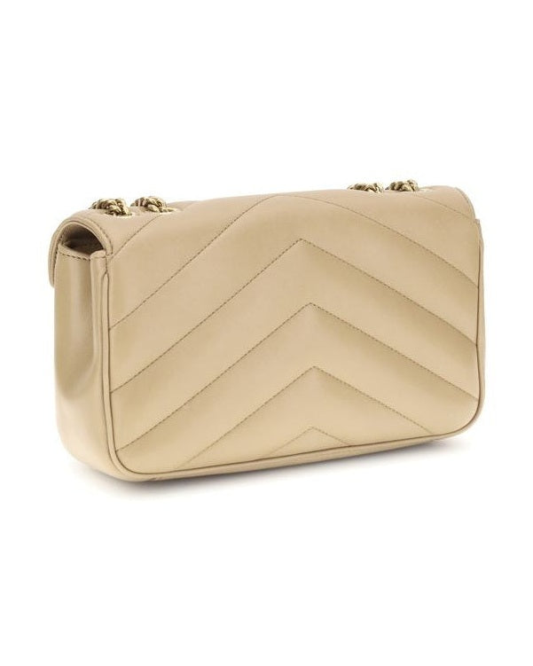 Saint Laurent Beige Lamb Ovis Aries Shoulder Bag Glam Steals