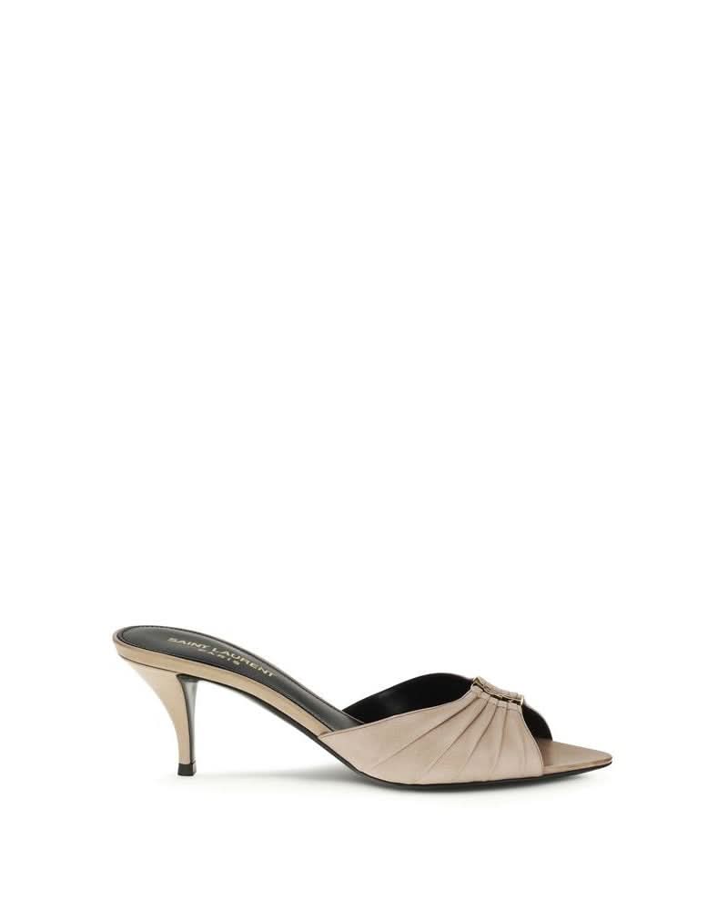 Saint Laurent Beige Mules Glam Steals