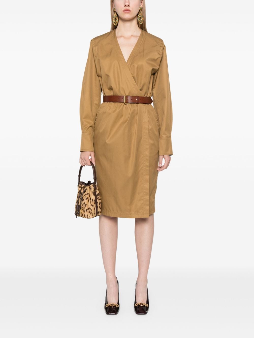 Saint Laurent Belted Dress Glam Steals