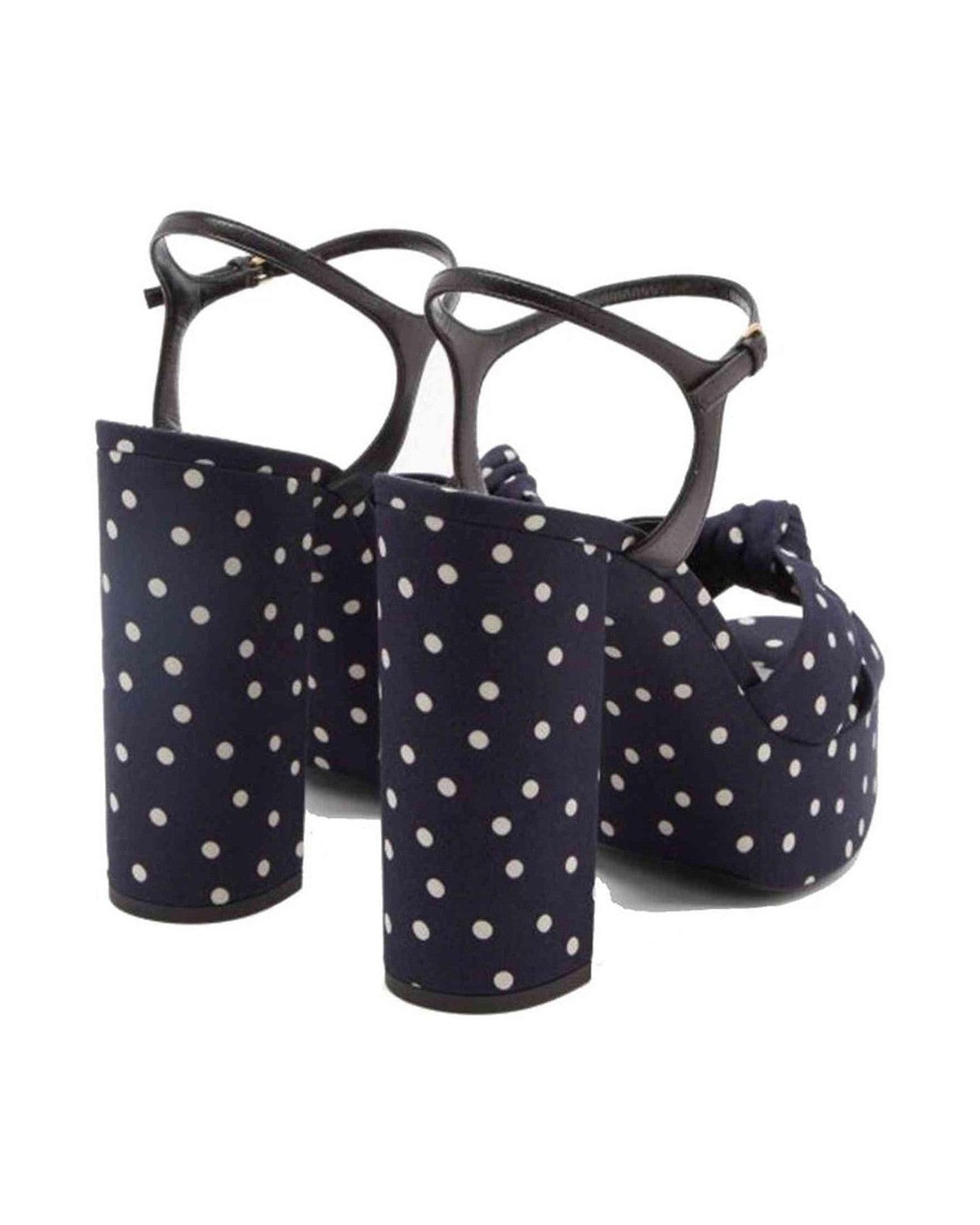 Saint Laurent Bianca Polka Dot Sandals Glam Steals