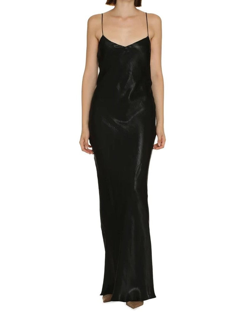 Saint Laurent Black Acetate Dress Dresses