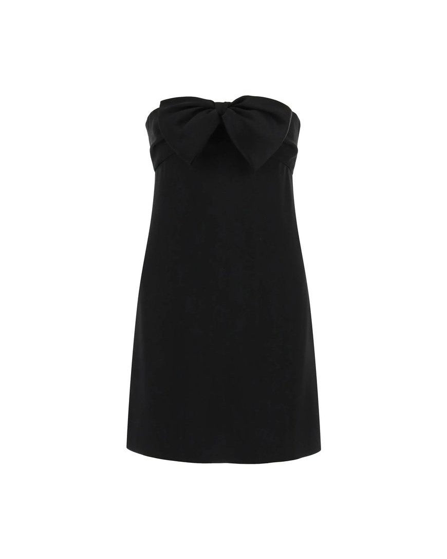 Saint Laurent Black Acetate Dress