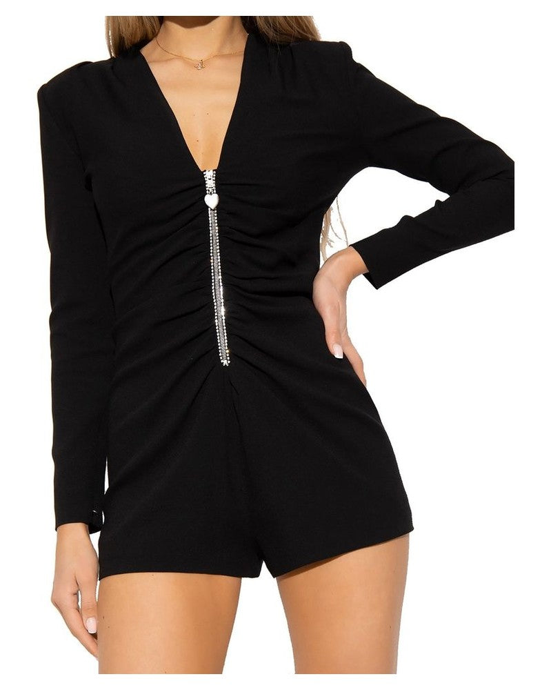 Saint Laurent Black Acetate Jumpsuit