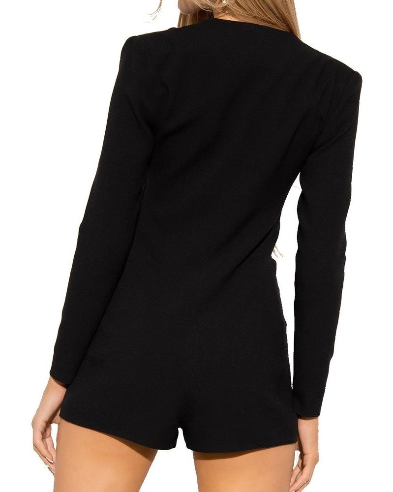 Saint Laurent Black Acetate Jumpsuit