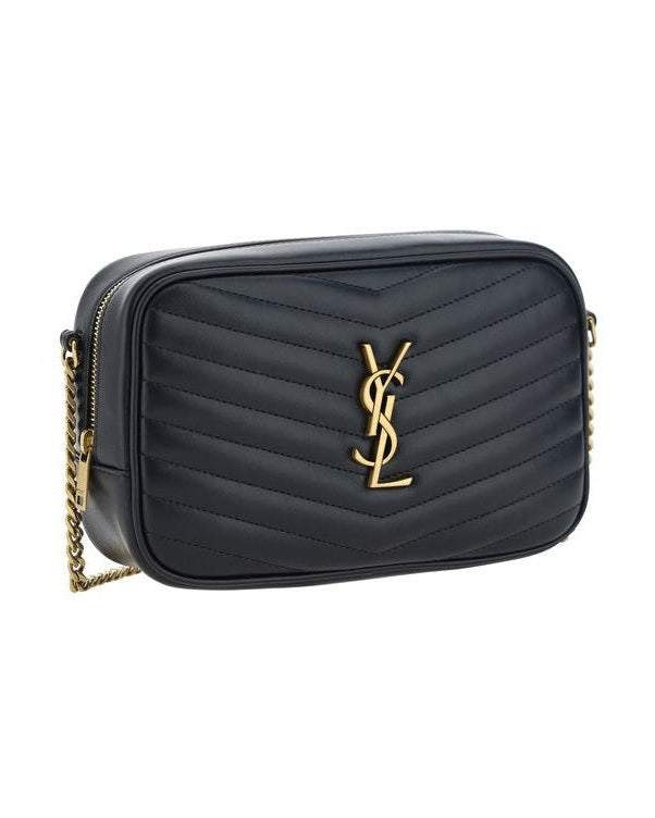 Saint Laurent Black Calf Leather Bos Taurus Shoulder Bag