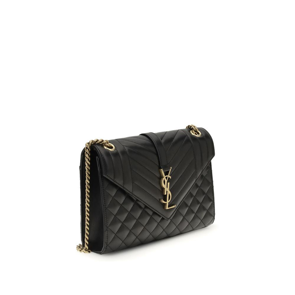 Saint Laurent Black Calf Leather Bos Taurus Shoulder Bag Glam Steals