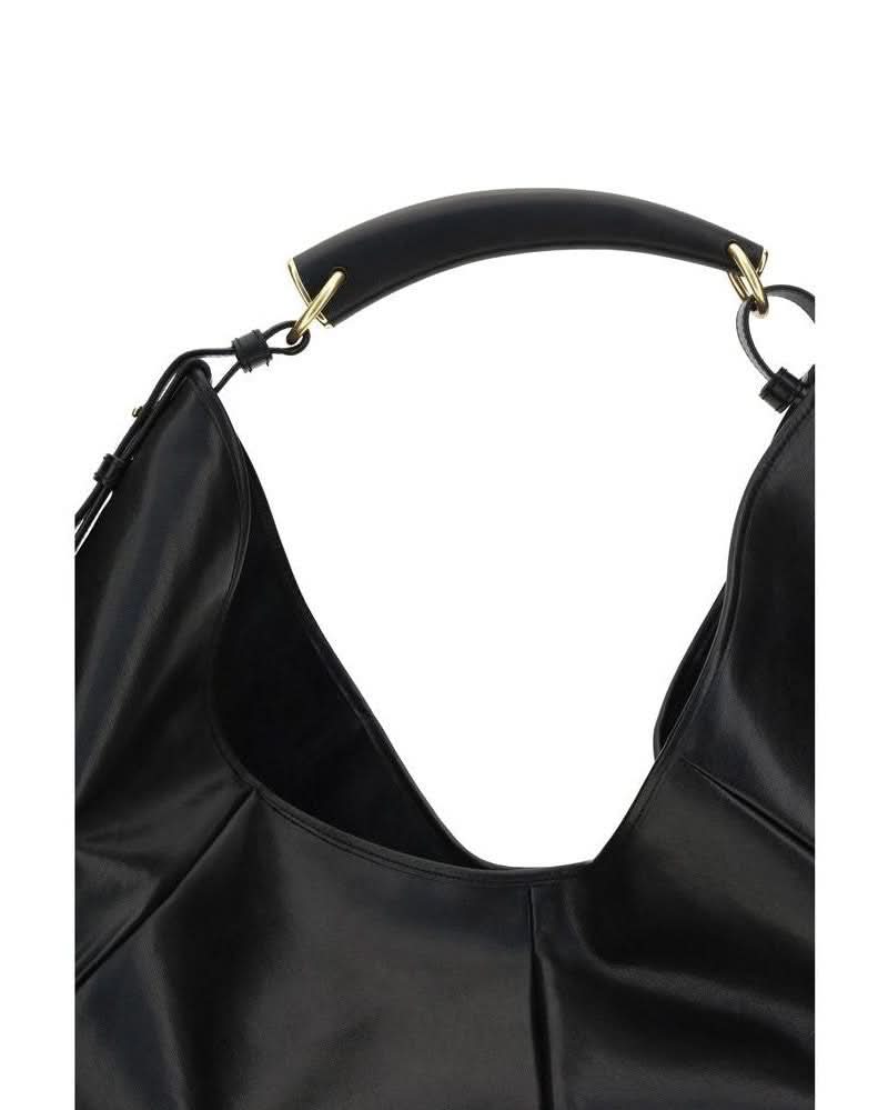 Saint Laurent Black Calf Leather Bos Taurus Shoulder Bag