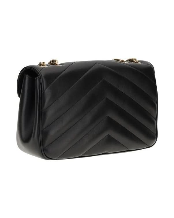 Saint Laurent Black Calf Leather Bos Taurus Shoulder Bag