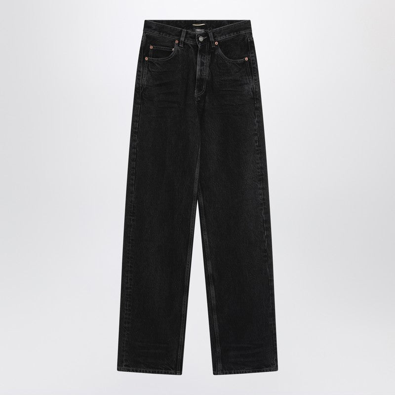 Saint Laurent Black Jeans with V Waist Glam Steals