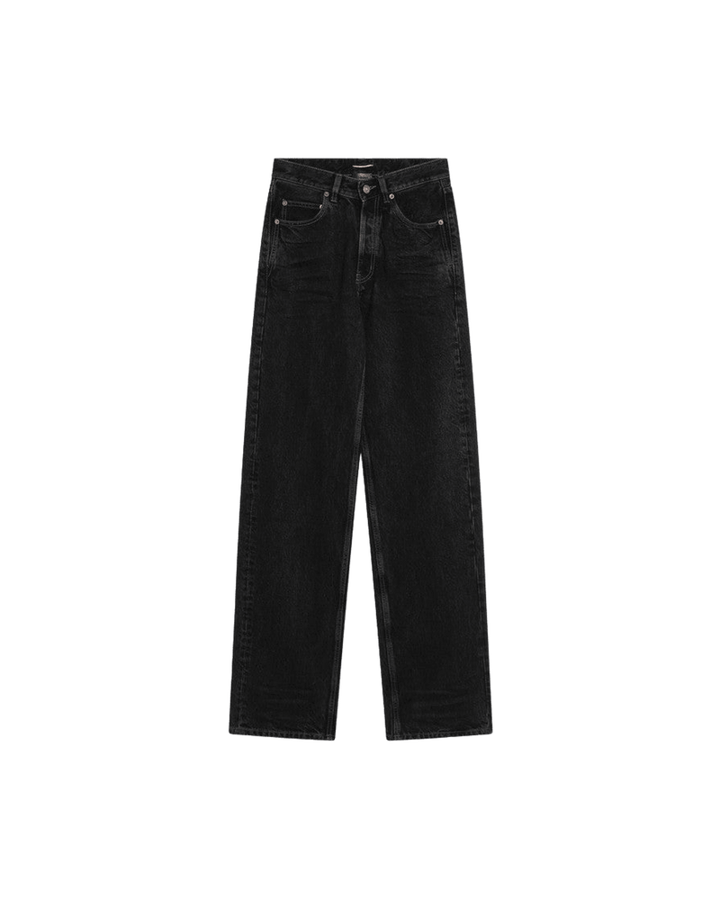 Saint Laurent Black Jeans with V Waist Glam Steals