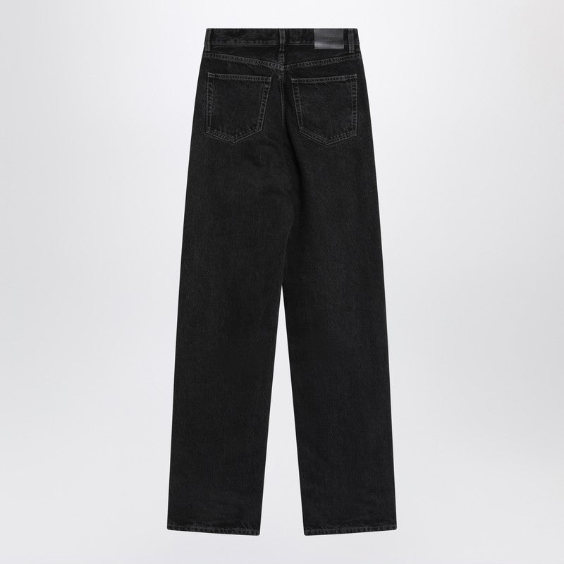 Saint Laurent Black Jeans with V Waist Glam Steals
