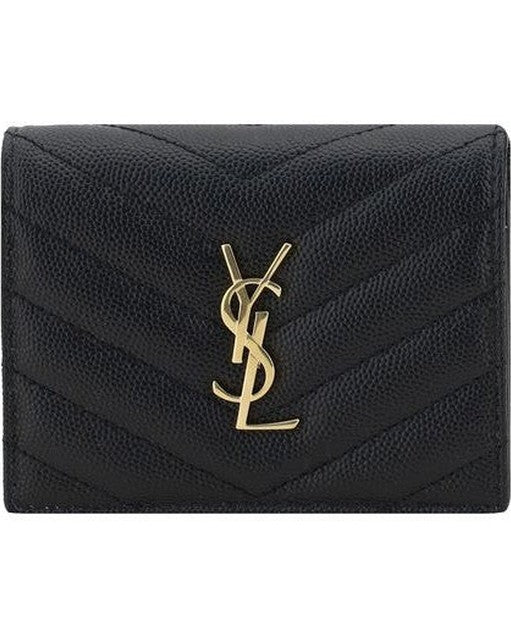 Saint Laurent Black Lamb Ovis Aries Wallet