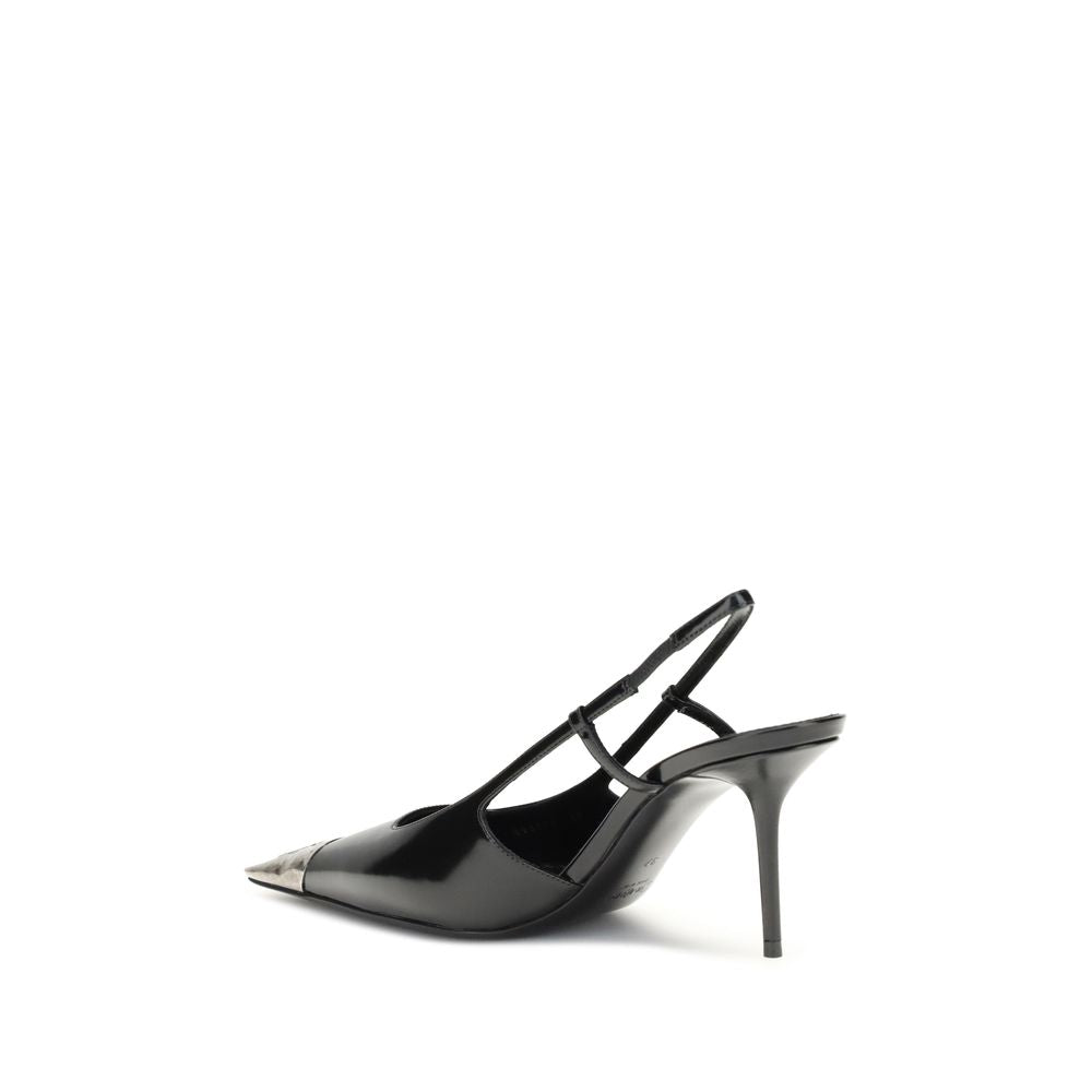 Saint Laurent Black Leather High Heel Pumps Glam Steals