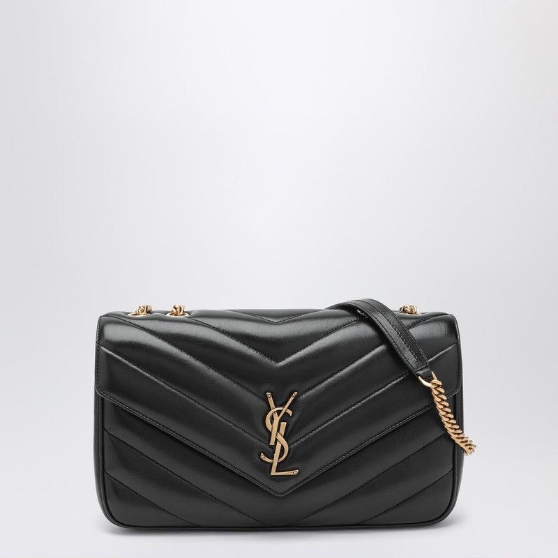 Saint Laurent Black Leather Medium Loulou Bag Glam Steals