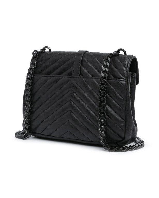Saint Laurent Black Leather Satchel Bag Glam Steals