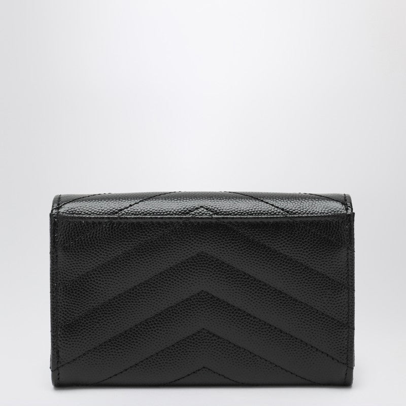 Saint Laurent Black Monogram Envelope Small Wallet Glam Steals