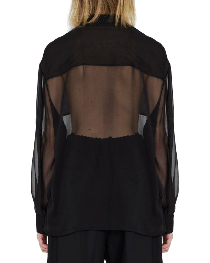 Saint Laurent Black Silk Shirt
