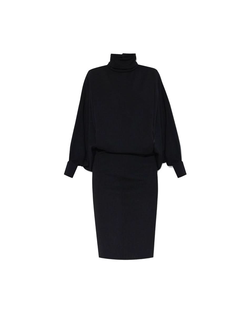 Saint Laurent Black Wool Dress