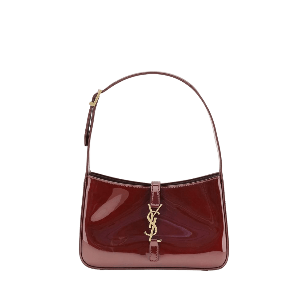 Saint Laurent Bordeaux Calf Leather Bos Taurus Shoulder Bag Glam Steals