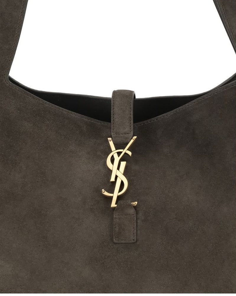 Saint Laurent Brown Calf Leather Bos Taurus Shoulder Bag Glam Steals