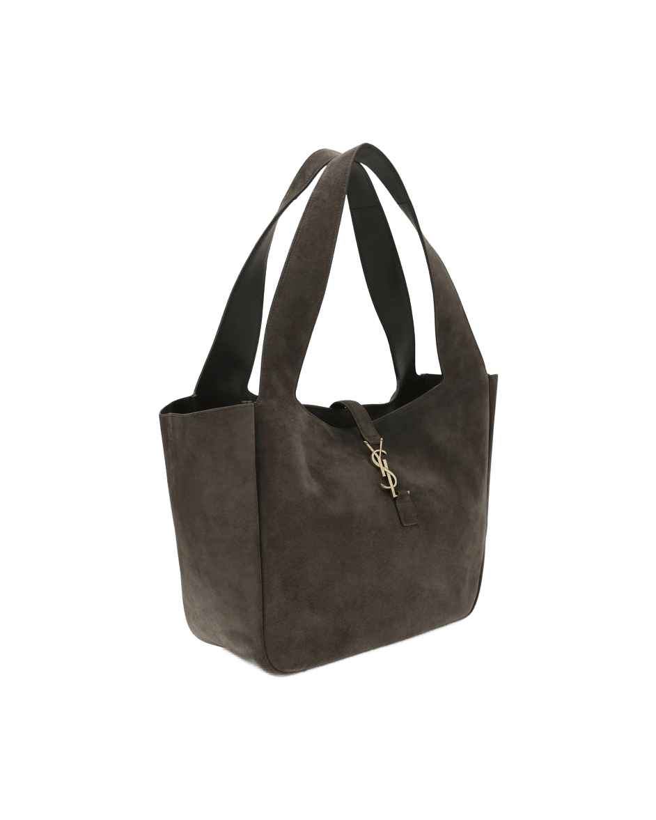 Saint Laurent Brown Calf Leather Bos Taurus Shoulder Bag Glam Steals