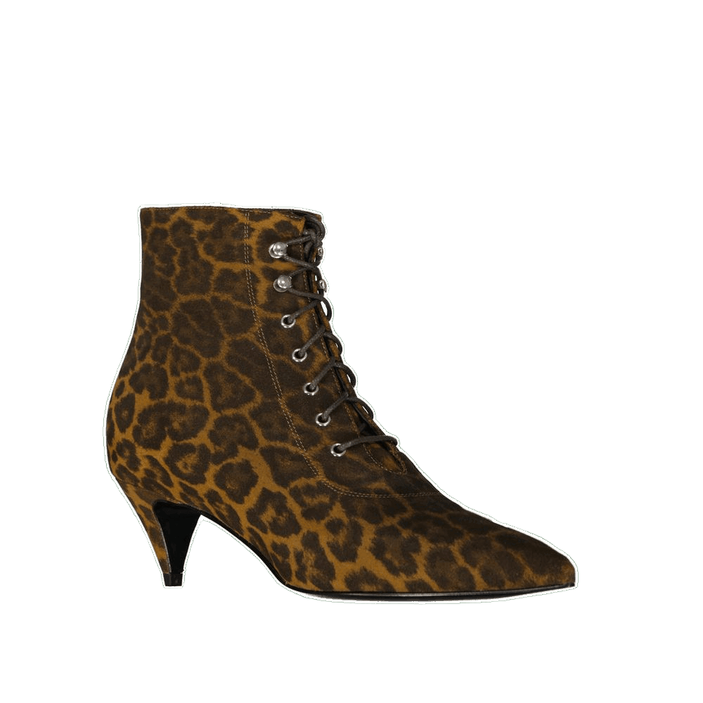 Saint Laurent Brown Lace Calfskin Up Boots Glam Steals