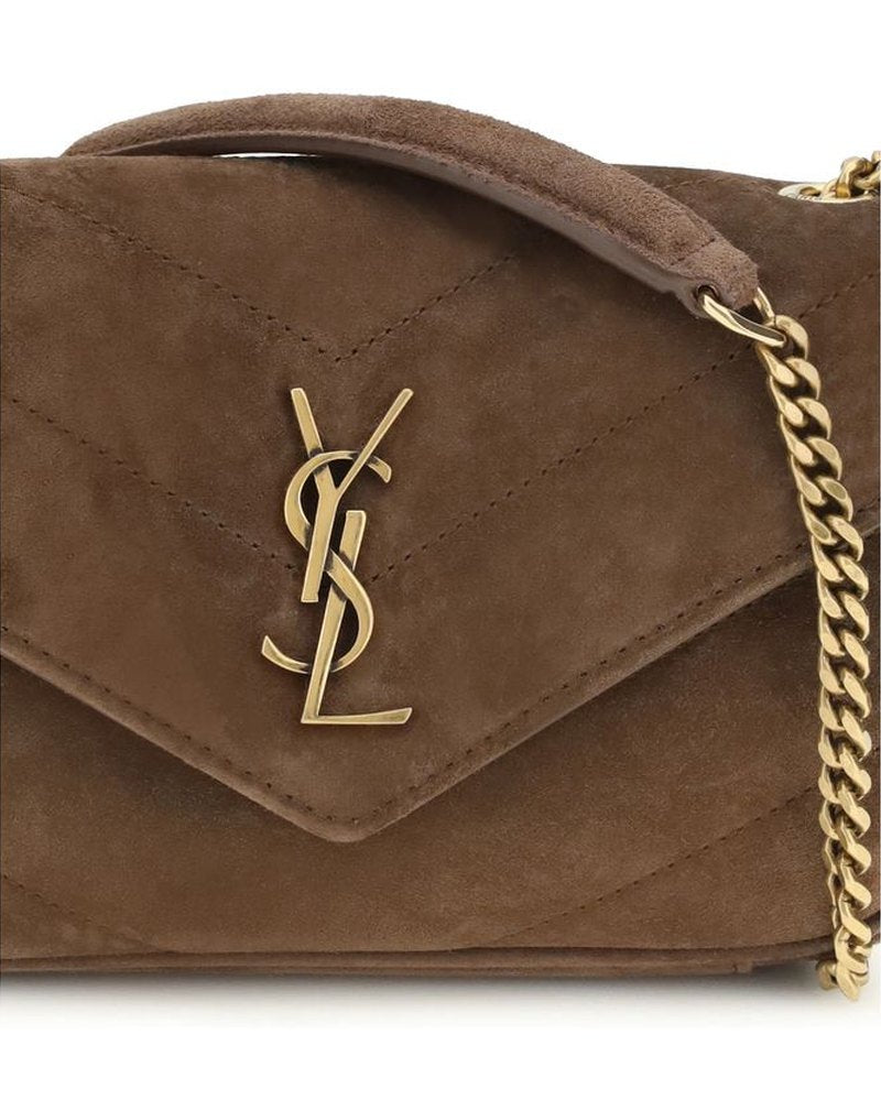 Saint Laurent Brown Leather Shoulder Bag Glam Steals