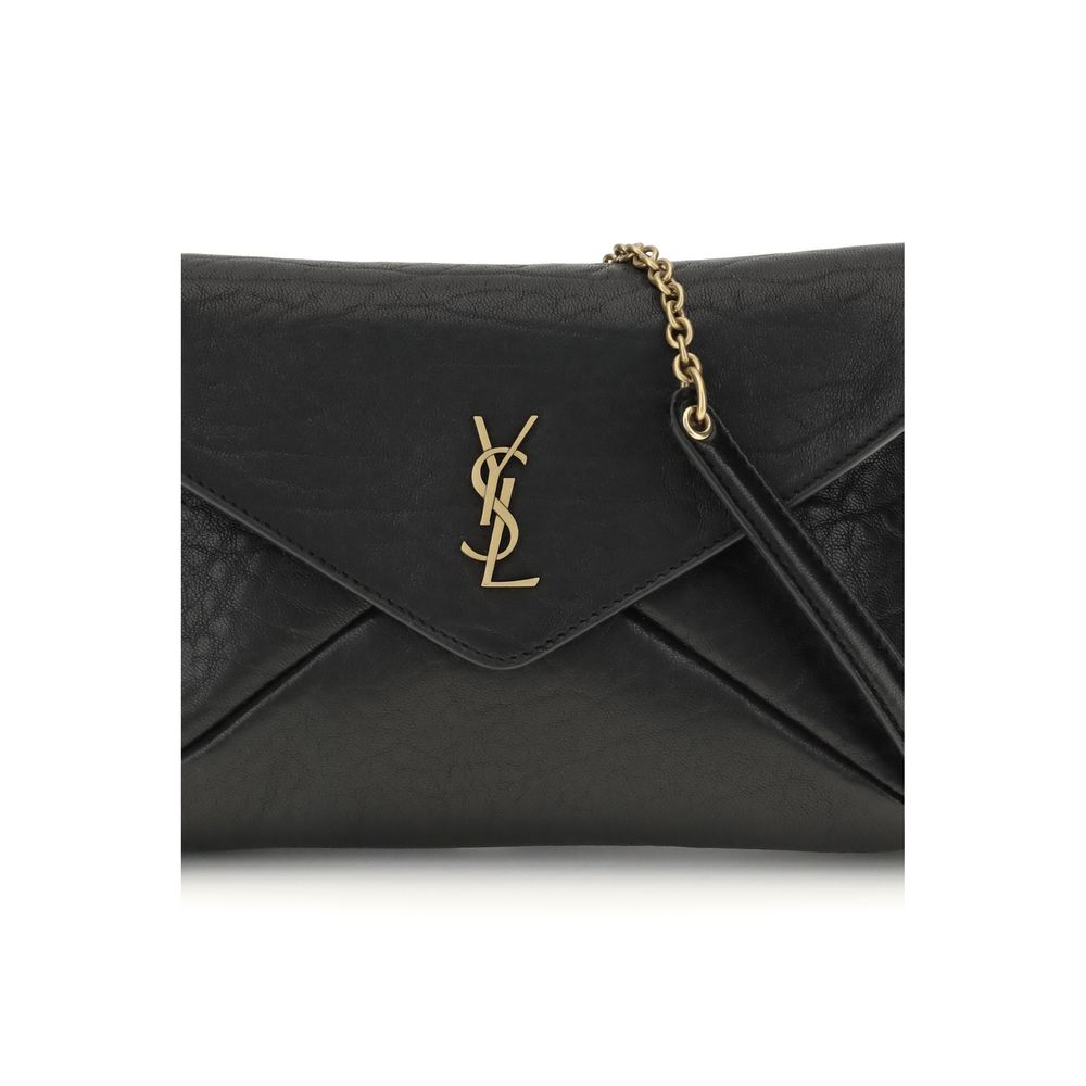 Saint Laurent Cassandre Chain Clutch Bag Glam Steals