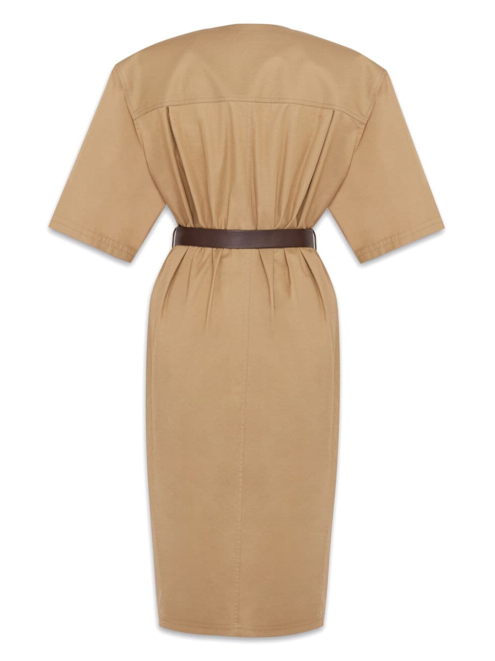 Saint Laurent Cotton Twill Midi Dress Glam Steals
