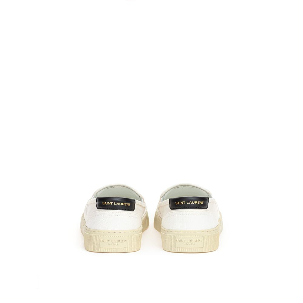 Saint Laurent Cotton White Sneaker Glam Steals