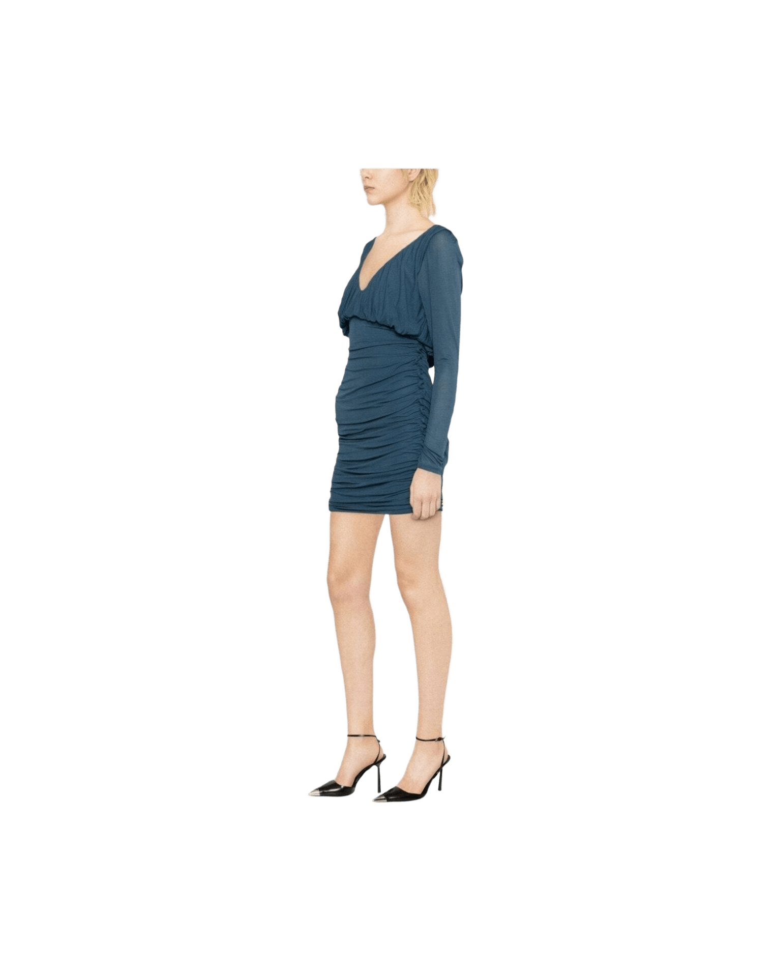 Saint Laurent Draped Mini Dress Glam Steals
