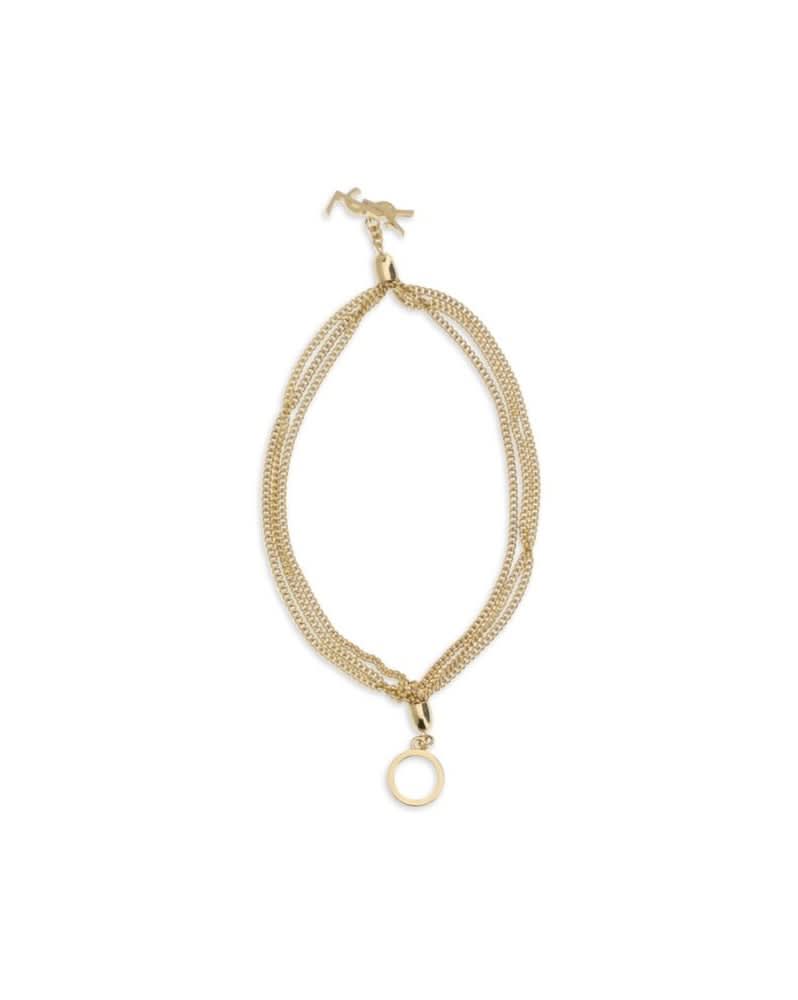 Saint Laurent Gold Brass Bracelet Glam Steals