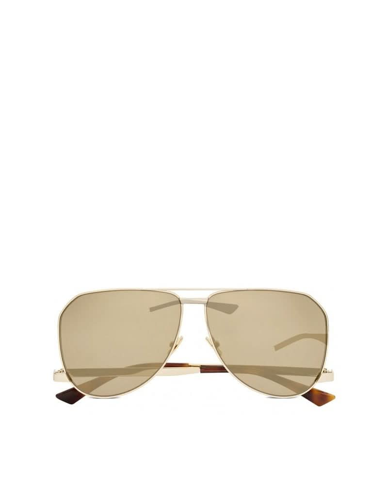 Saint Laurent Gold Metal Sunglasses