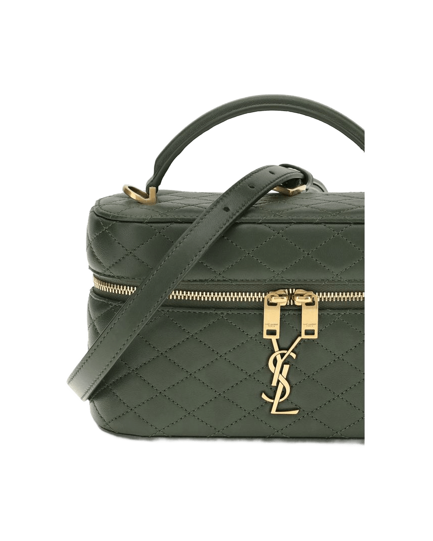 Saint Laurent Green Calf Leather Bos Taurus Handbag Glam Steals