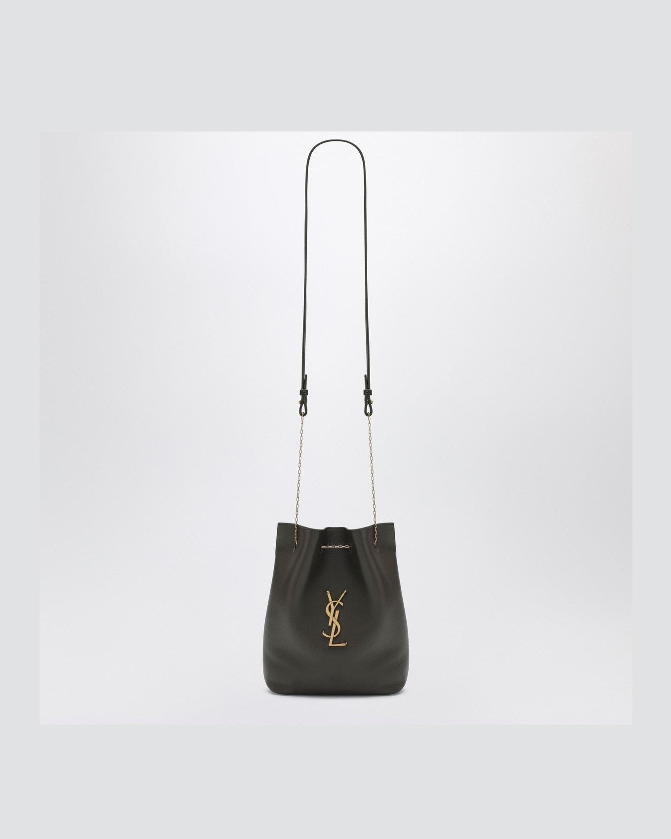 Saint Laurent Green Leather Moss Bucket Bag Glam Steals
