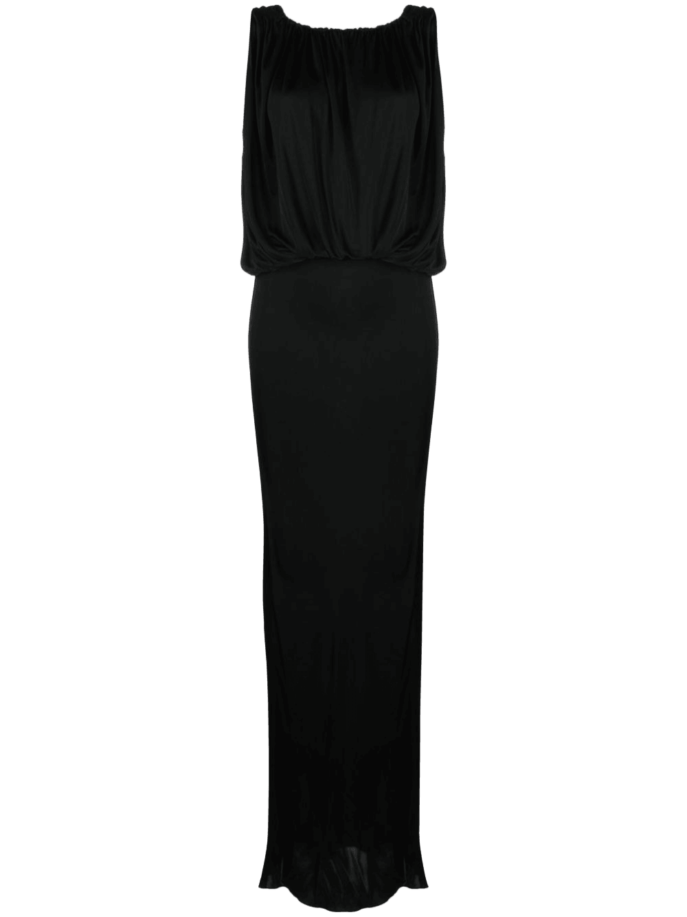Saint Laurent Jersey Draped Sleeveless Dress Glam Steals