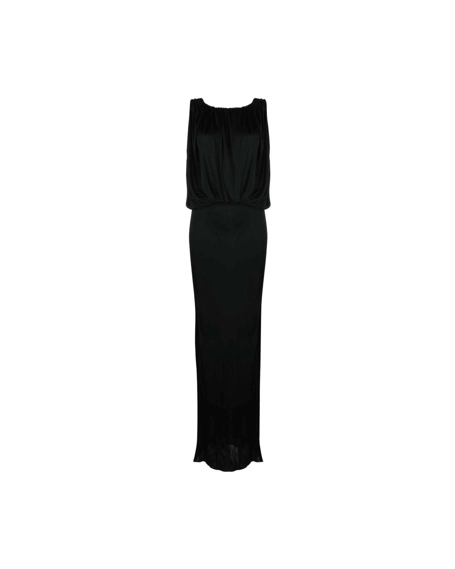 Saint Laurent Jersey Draped Sleeveless Dress Glam Steals